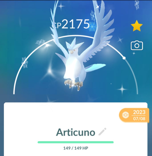 Shiny Articuno Pokemon Trade Go