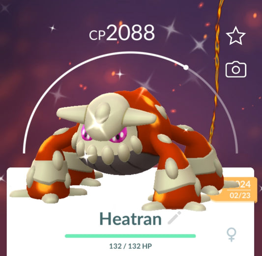 Shiny Heatran Pokemon Trade Go