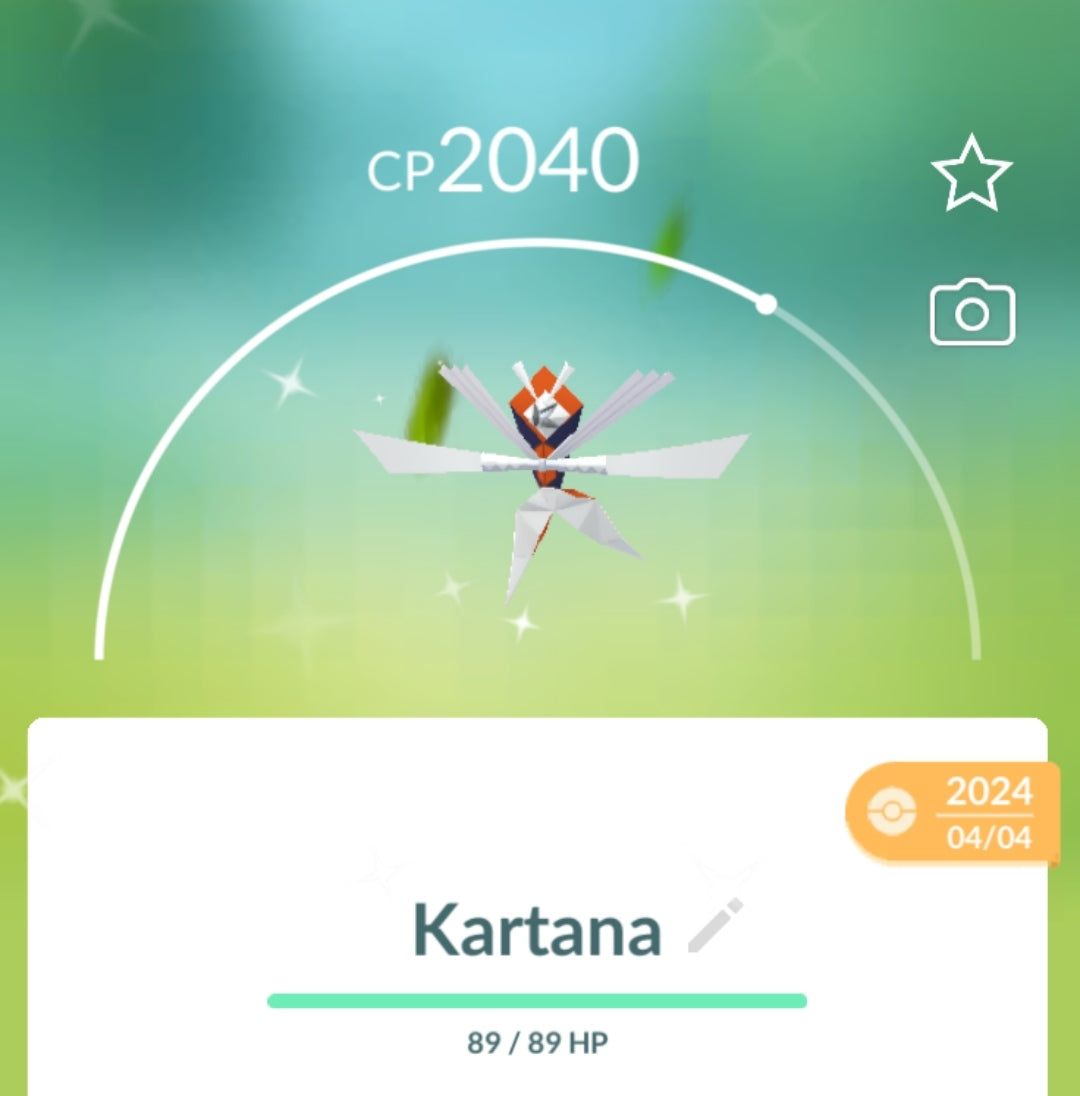 Shiny Kartana Pokemon Trade Go