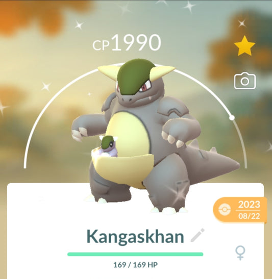 Shiny Kangaskhan Pokemon Trade Go