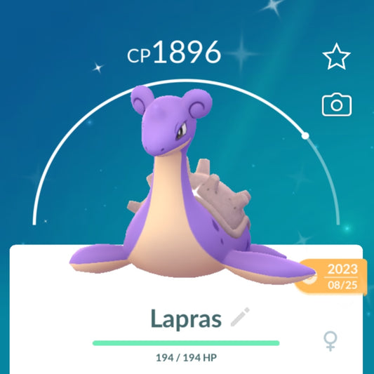 Shiny Lapras Pokemon Trade Go