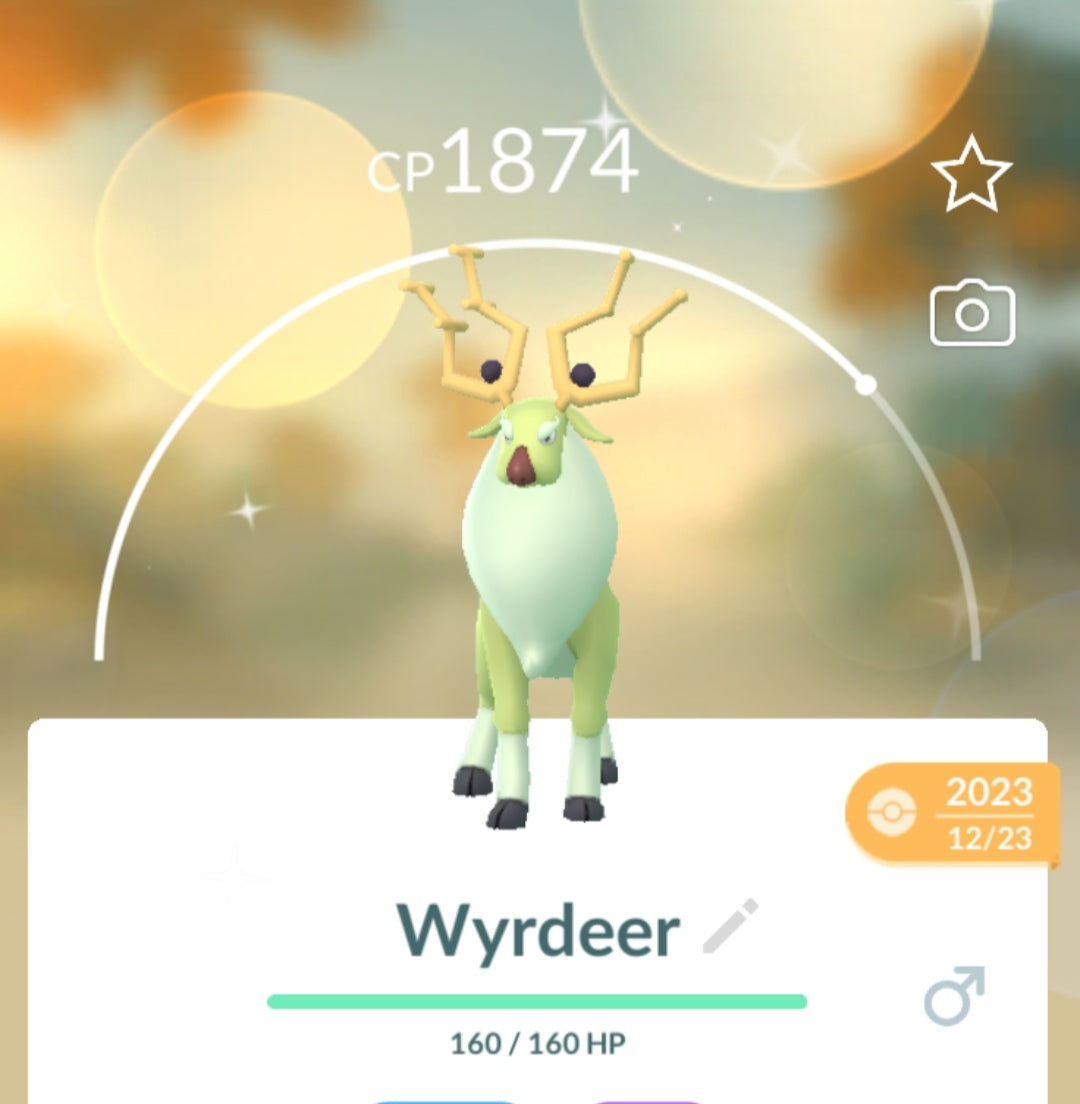 Shiny Wyrdeer Pokemon Trade Go