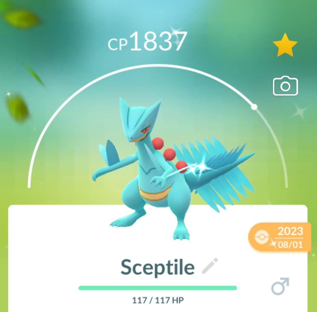 Shiny Sceptile  Pokemon Trade Go