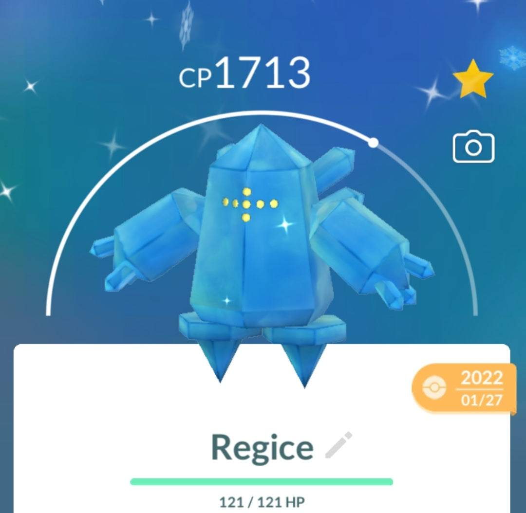 Shiny Regice Pokemon Trade Go