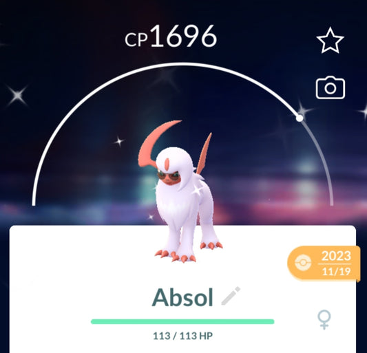 Shiny Absol Pokemon Trade Go