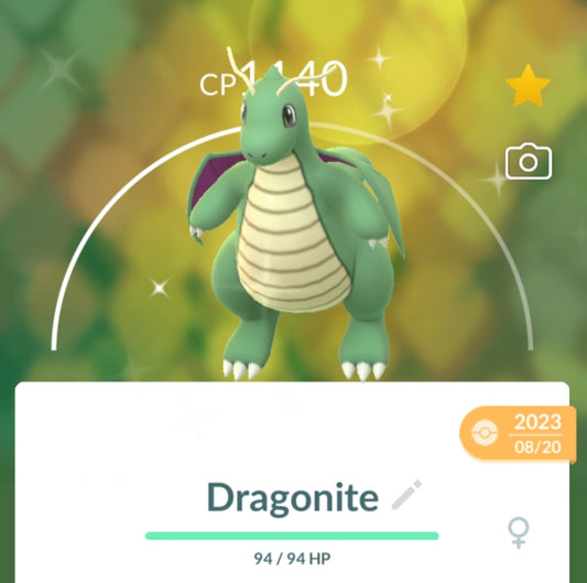 Shiny Dragonite Pokemon Trade Go