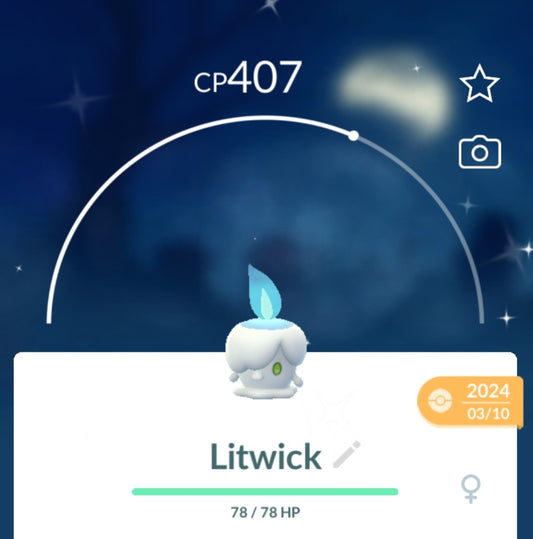 Shiny Litwick Pokemon Trade Go