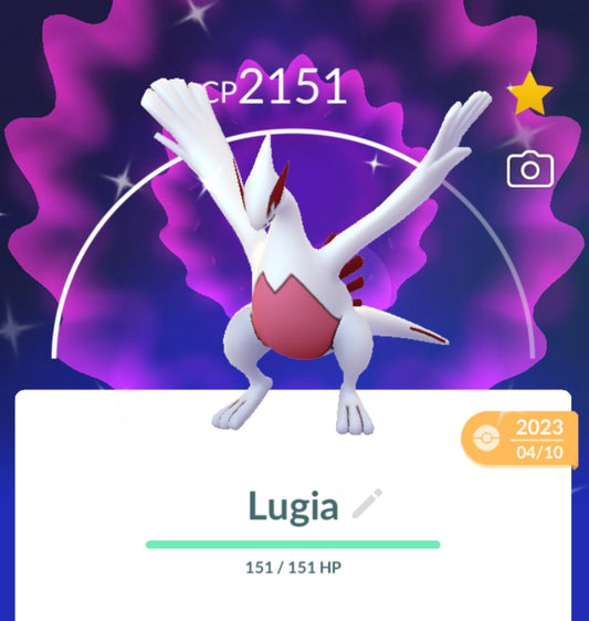 Shiny Lugia Pokemon Trade Go