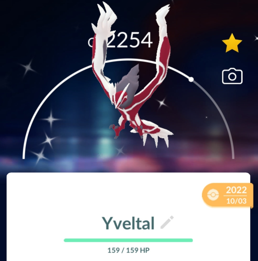 Shiny Yvetal Pokemon Trade Go