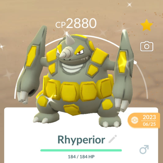 Shiny Rhyperior Pokemon Trade Go