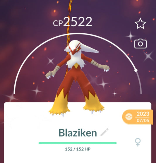 Shiny Blaziken Pokemon Trade Go