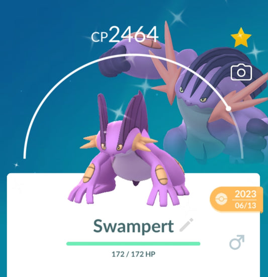 Shiny Swampert Pokemon Trade Go