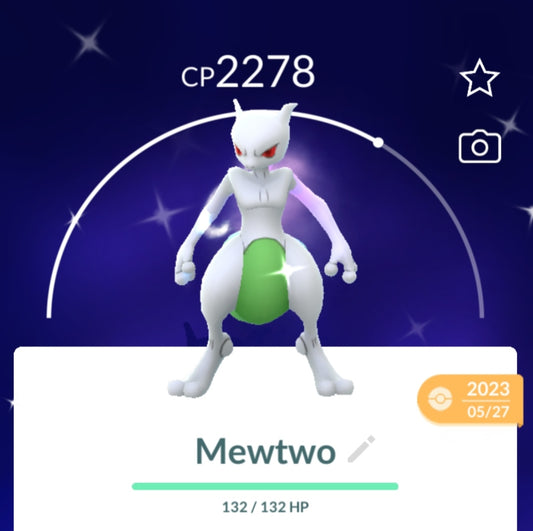 Shiny Mewtwo Pokemon Trade Go