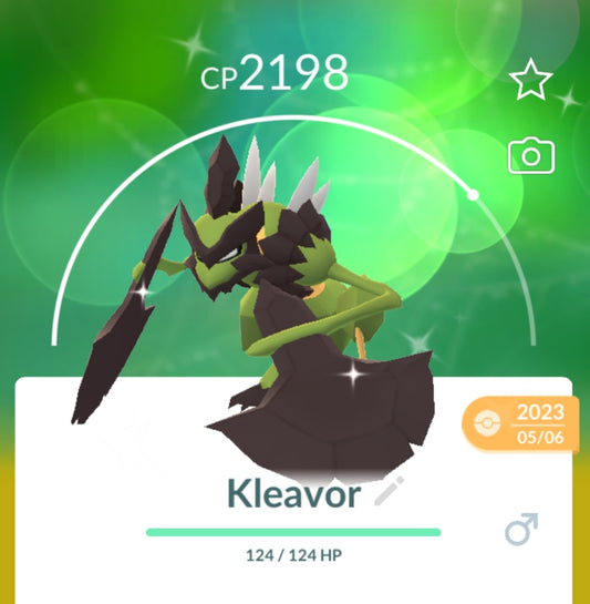 Shiny Kleavor Pokemon Trade Go