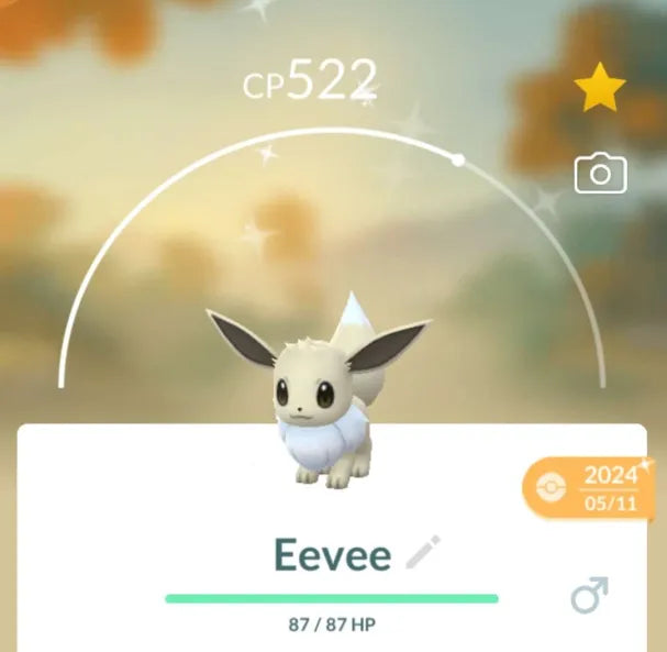 Shiny Eeve Pokemon Trade Go